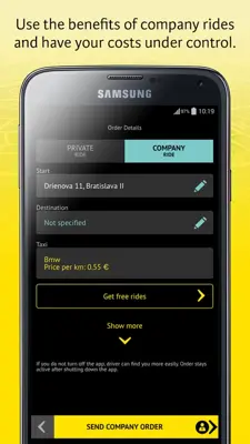 HOPINTAXI android App screenshot 0